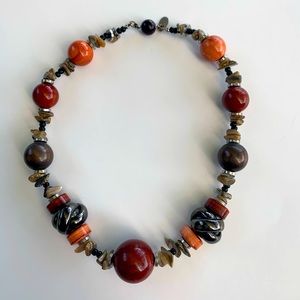 Rare Vintage Les Bernard Beaded Choker Necklace